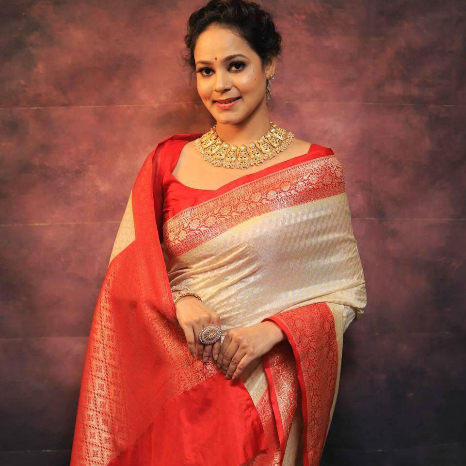 Lichi Silk  Banarasi  Saree