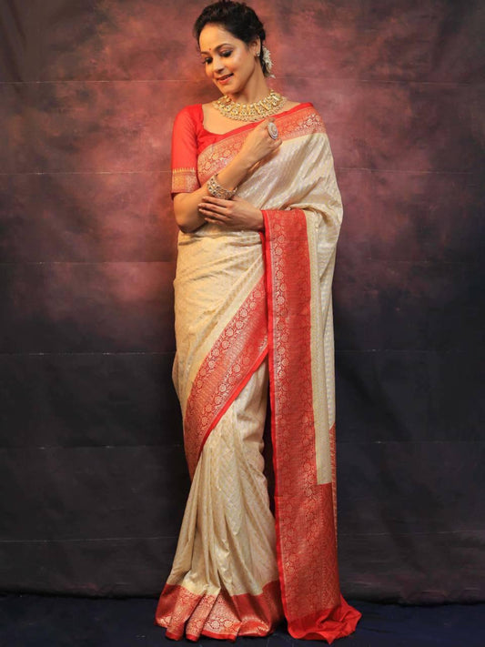 Lichi Silk  Banarasi  Saree